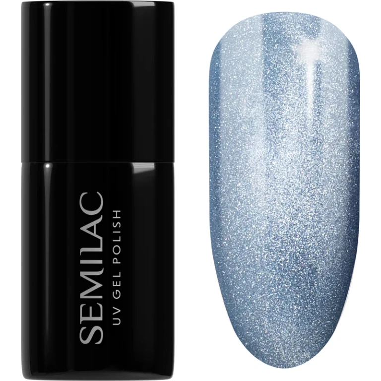 UV Hybrid Gloss GALA Gel Nail Polish with UV/LED Lamp Color 665 Blueberry Gloss 7 ml