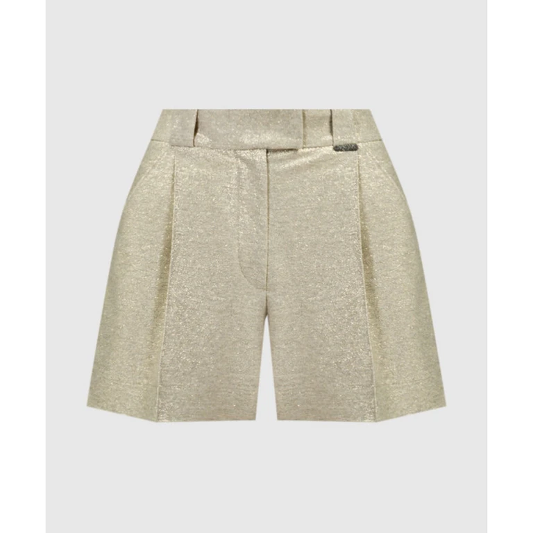 Wolight Gold Linen Shorts