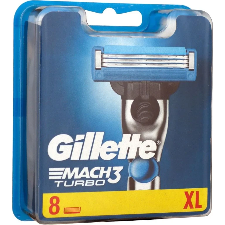 Cabezal de repuesto Gillette Mach 3 Turbo con 8 hojas