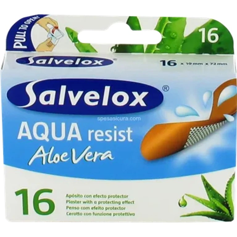 Aqua Resist Aloe Vera Adhesive Bandage 16 Pieces