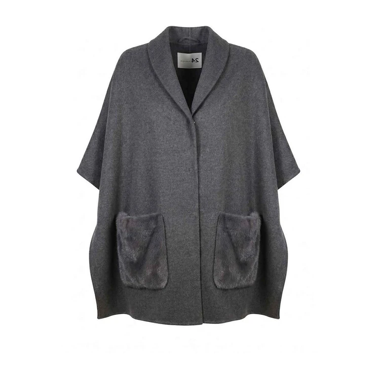 Manteau Au Genou - Gris (26M1201DB1VANTRACITE)