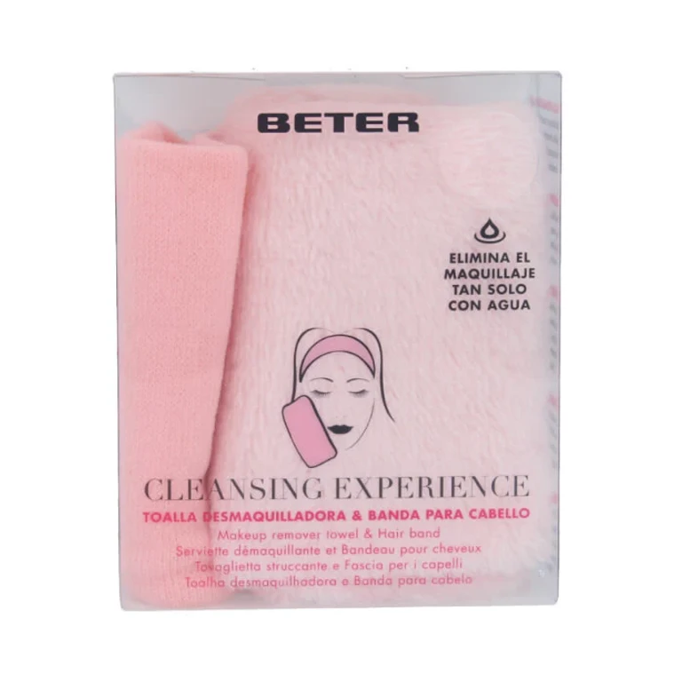 Cleansing Experience Make-up remover towel and hair band