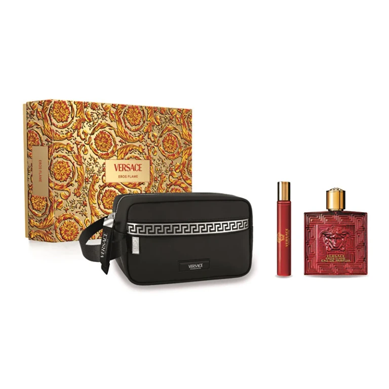Eros Flame - EDP 100 ml + EDP 10 ml + cosmetic bag