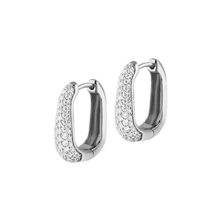 Silver Earrings With Crystals Nuances Jsbe04502Jwrht/U