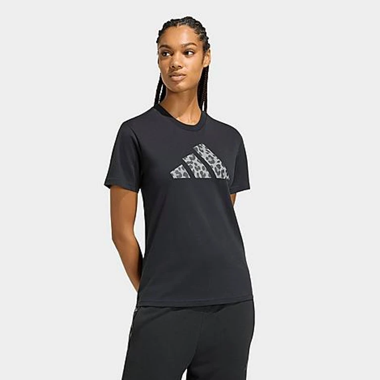 Women's Sportswear Animal Graphic T-Shirt in Black