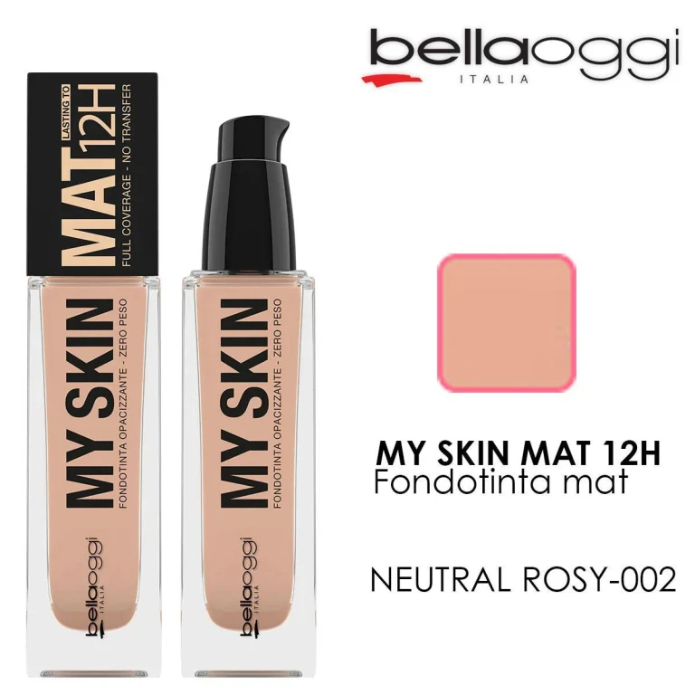My skin mat 12h neutral rosé mattifying foundation