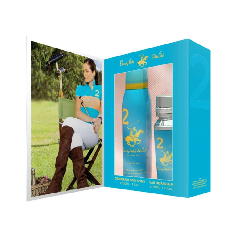 Gift set Beverly Hills Polo Club: 1982 - Sport 2, Eau de parfum, for women, 50 ml + 1982 - Sport 2, antiperspirant, deodorant spray, for women, 150 ml