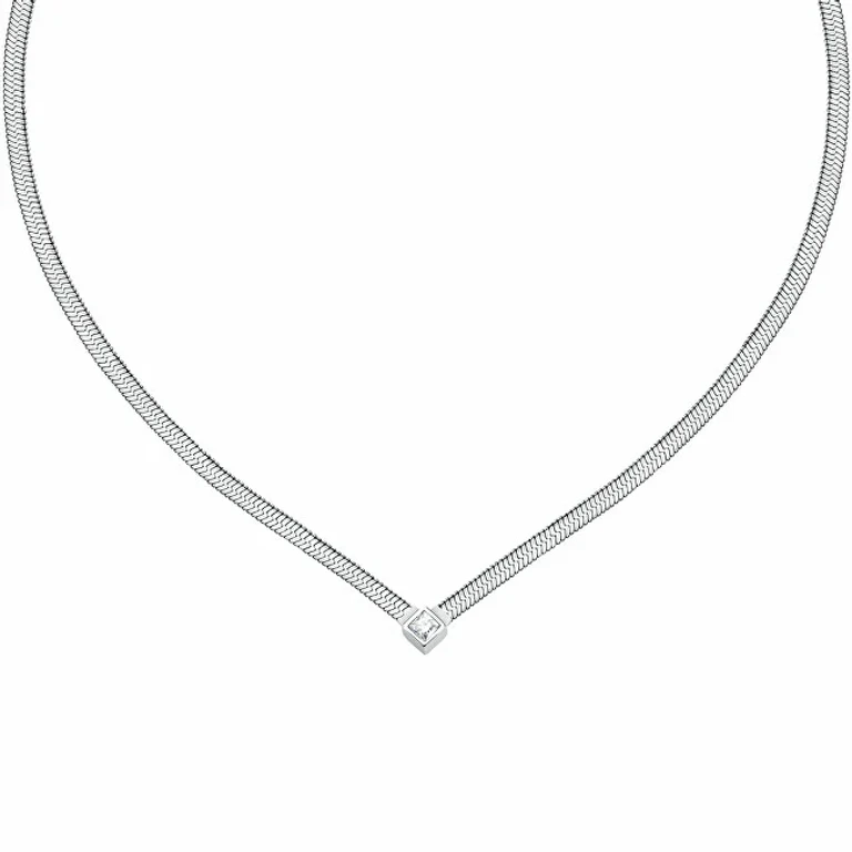 High-Quality Steel Necklace with Hadek Crystal Gioia Savy26