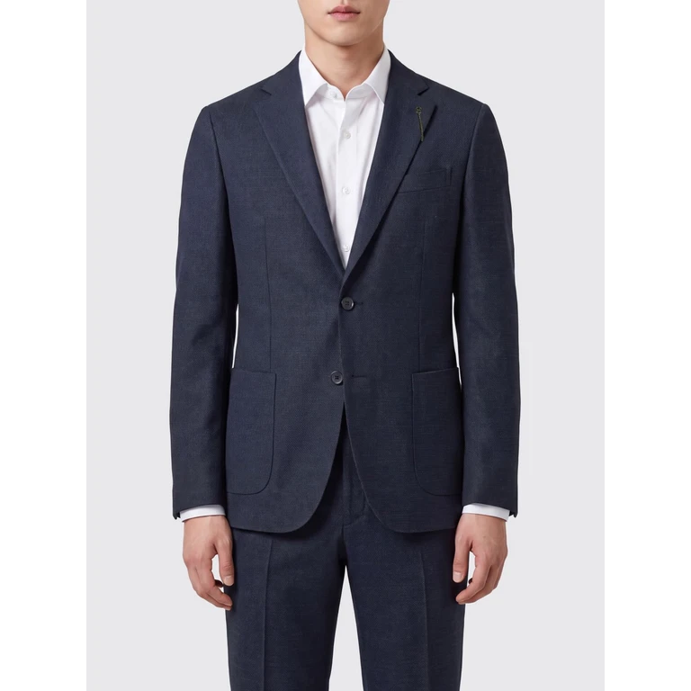 Single-Breasted Wool Blend Blazer (E4166BG7597MF79B)