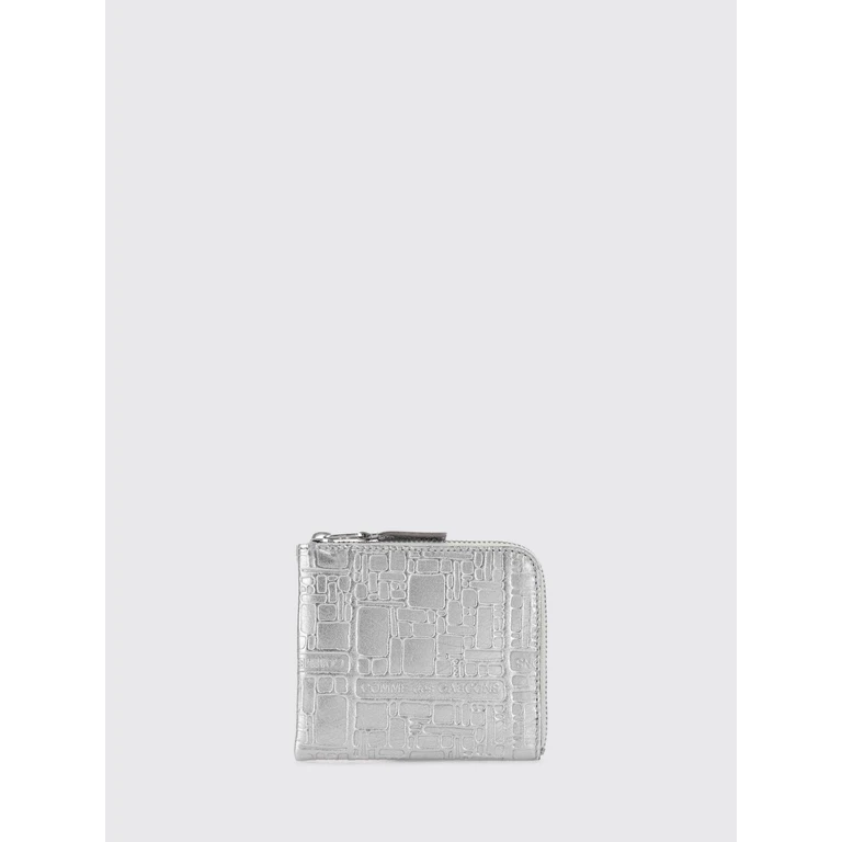 COMME DES GARÇONS Laminated Leather Credit Card Holder (SA3100EGSILVER)