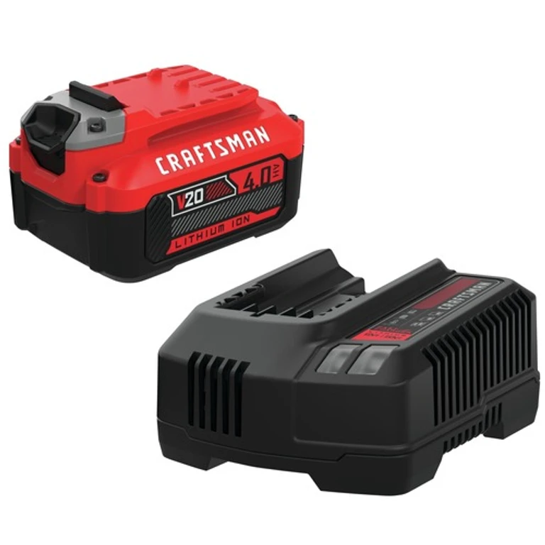 Factory Reconditioned Craftsman CMCB204-CKR V20 4 Ah Lithium-Ion Battery and Charger Starter Kit