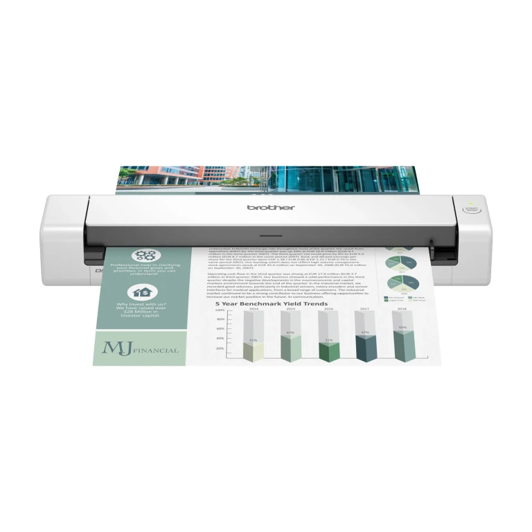 DS-740D Duplex Compact Mobile Document Scanner, 600 dpi Optical Resolution, 1-Sheet Duplex Auto Document Feeder