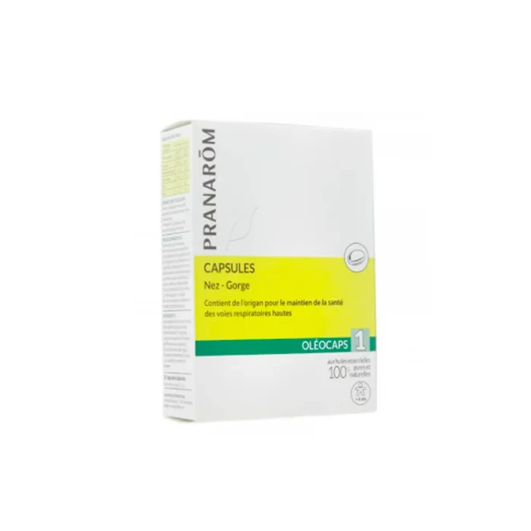 Pranarom Oléocapsule Nose and Throat 30 capsules