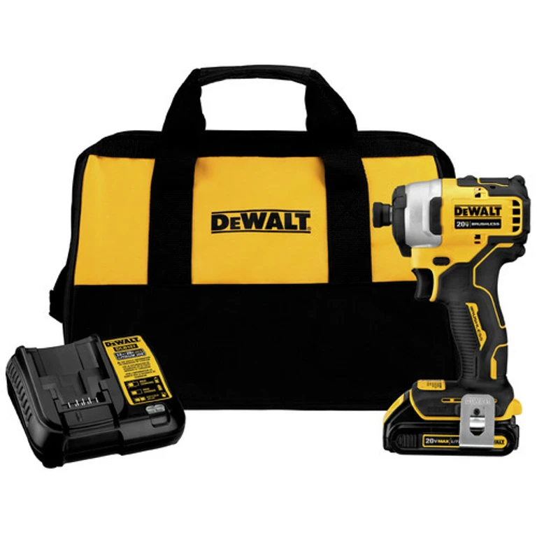 ATOMIC 20V MAX Brushless Lithium-Ion 1/4 in. Cordless Impact Driver Kit (1.5 Ah)