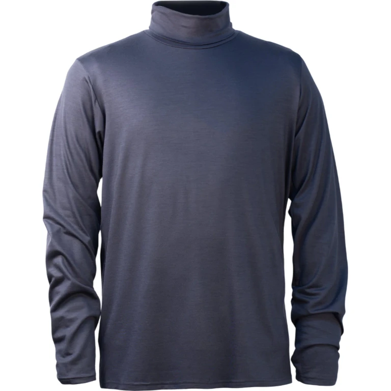 Stretchwool Merino Long Sleeve Turtleneck Base Layer Top - Men's