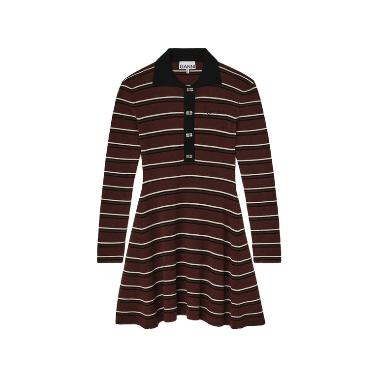 Striped Polo Mini Dress