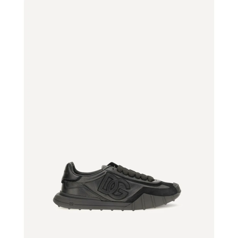 Athletic fabric and leather Sneakers Male 43