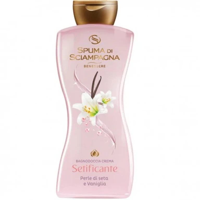 Wellbeing Silky Shower Gel Cream Silk Pearls and Vanilla 650 ml