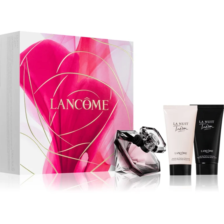 La Nuit Tresor gift set EDP 50 ml, body lotion 50 ml and shower gel 50 ml