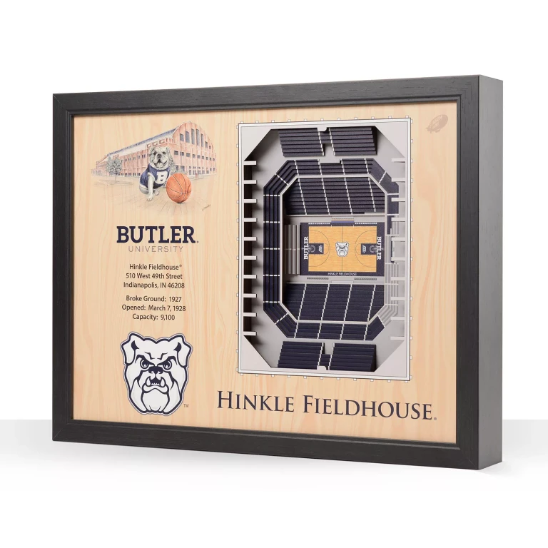 Butler Bulldogs 25-Layer Basketball Stadium View 3D Wall Art