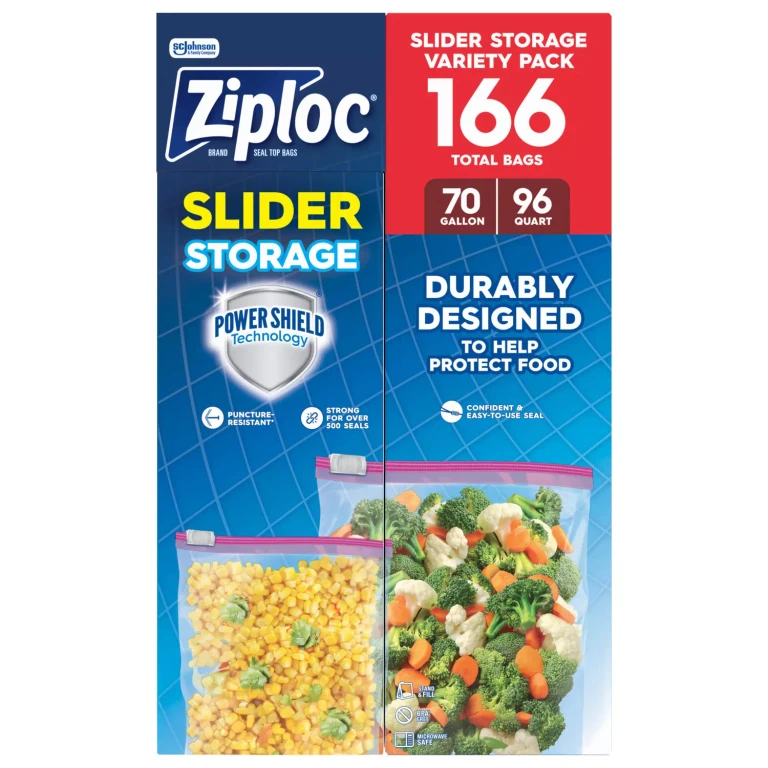 Slider Storage Bags Variety Pack, Quart 96 ct., Gallon 70 ct.