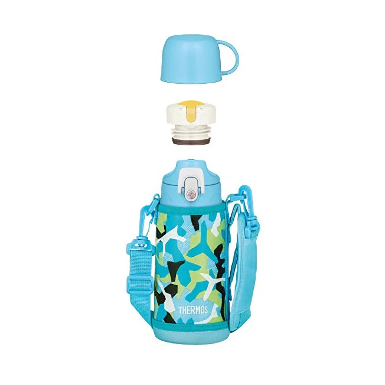 for children with two caps - blue 600 ml