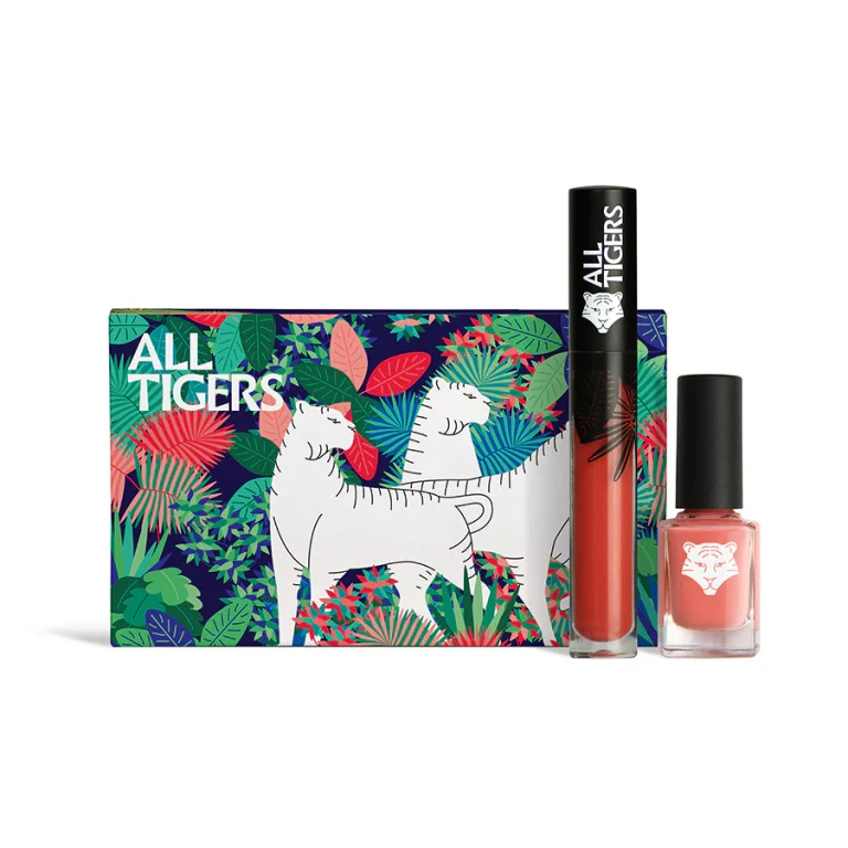 Sets de cosméticos naturales veganos: Make Your Mark 683 Labial líquido + Take Your Chance 196 Esmalte de uñas