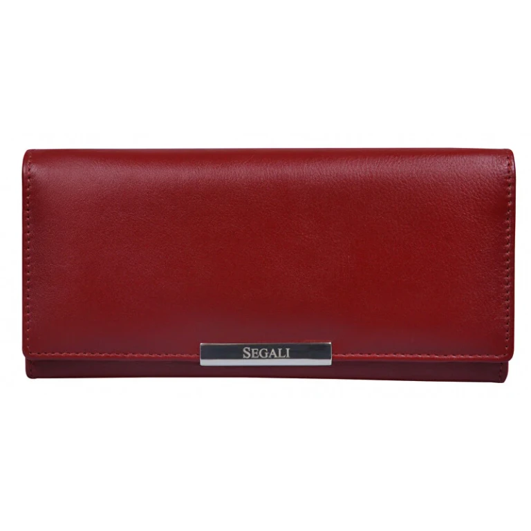 Women's Leather Wallet in red color