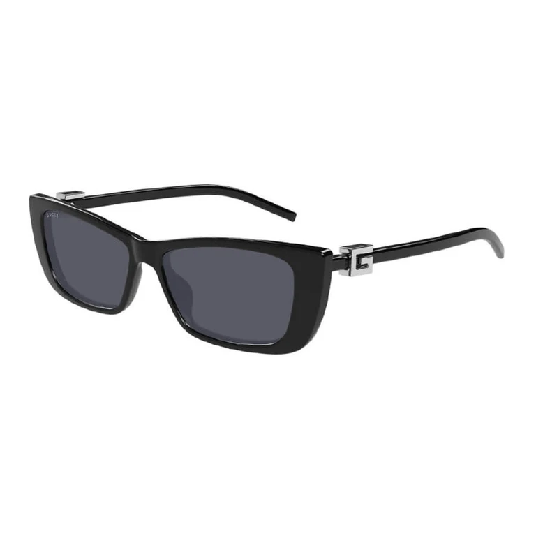 Ladies Black Rectangular Sunglasses GG1681S 001