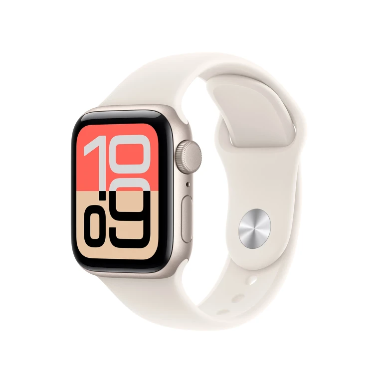 Watch SE 3 GPS 40mm Aluminum Case, Starlight, Sport Band - S/M:- Starlight, Sport Band - S/M