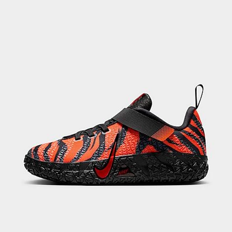 Little Kids Ja 3 Stretch Lace Basketball Shoes in Safety Orange/Black/University Red Size: 1.0