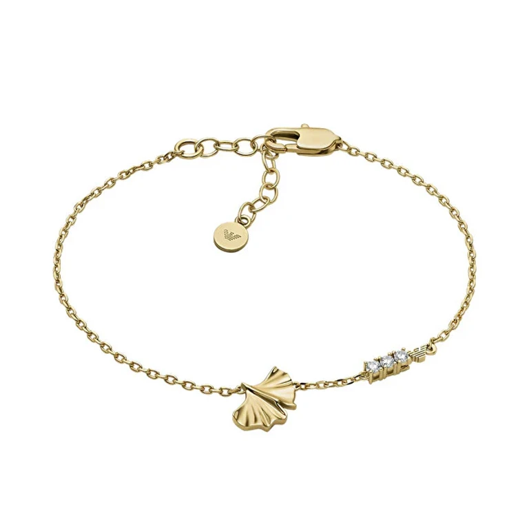 Delicate Gold-Plated Bracelet With Zircons Egs3263710