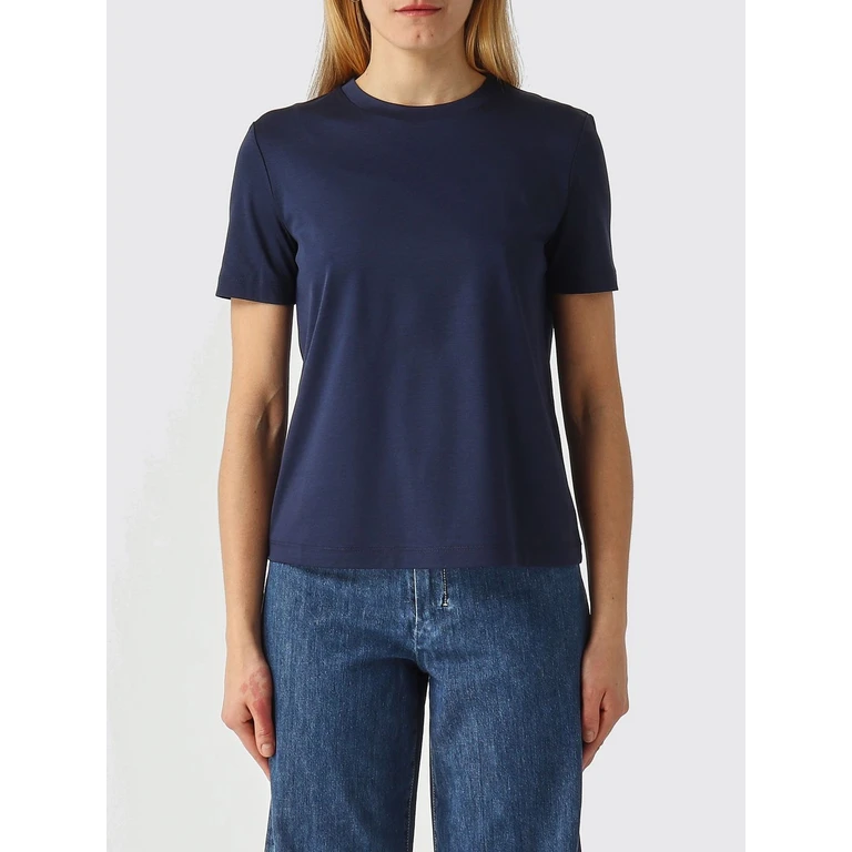 Crew Neck T-shirt in Cotton Blend (2616941067600005)