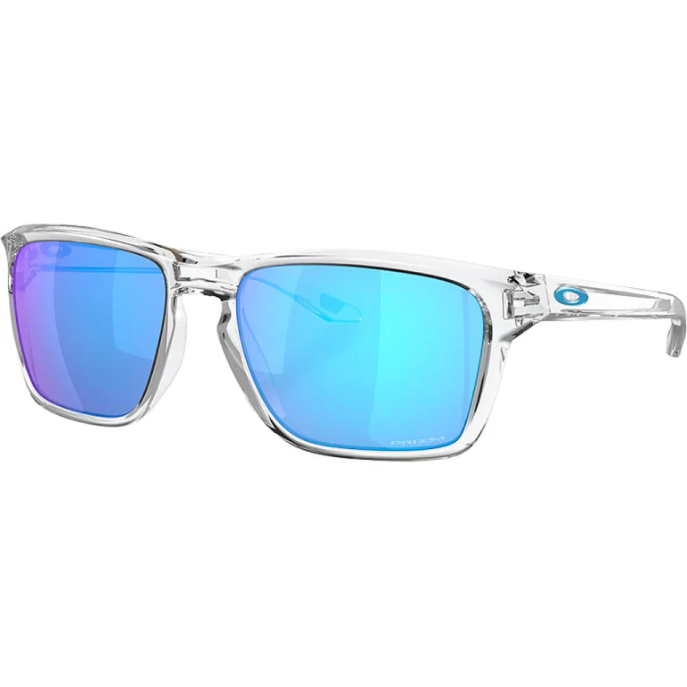 Sylas XL Sunglasses - Polished Clear - Prizm Sapphire Iridium Lens