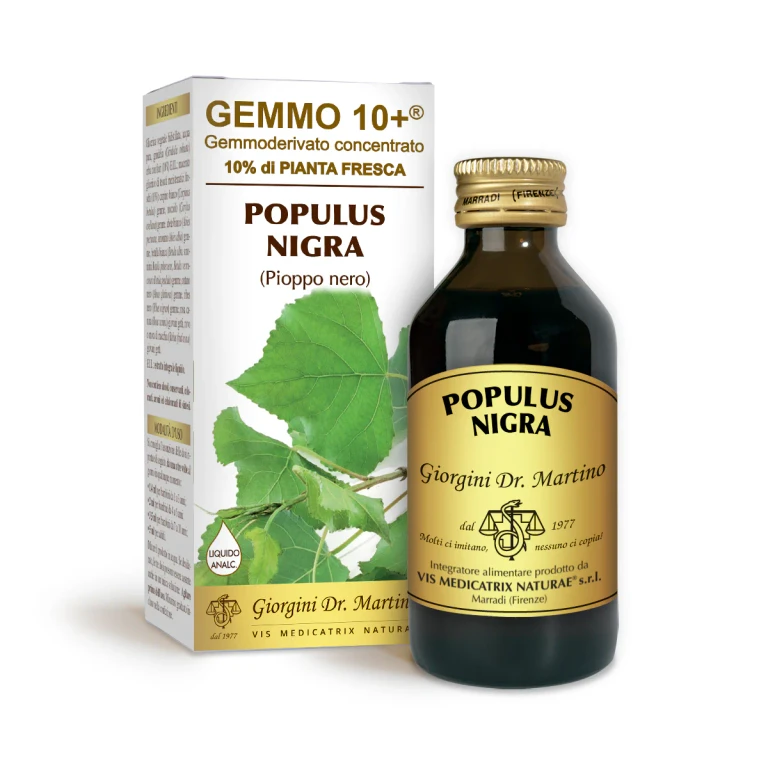 gemmo 10+ black poplar 100 ml non-alcoholic liquid