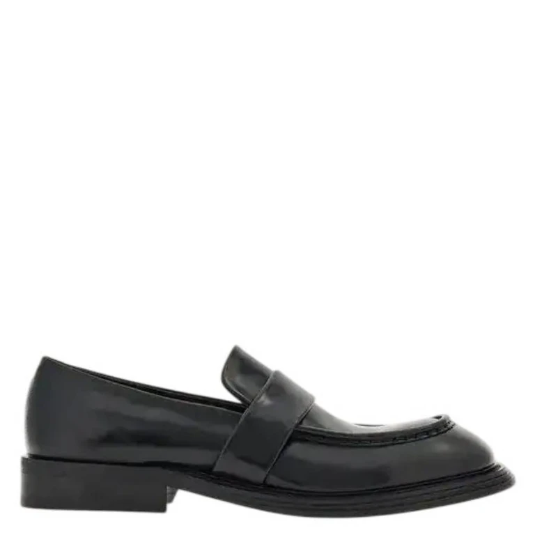 Fidele Wide Toe Leather Loafers