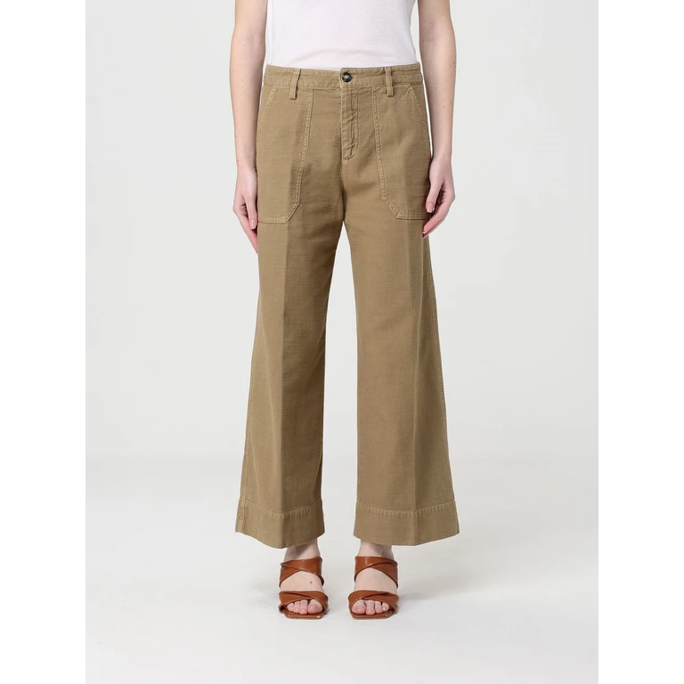 Cotton Wide Leg Trousers (4PNT6R749PCB138227)