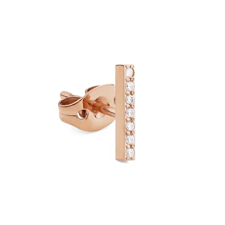 Single Earring in Bronze Bar with Crystals Dw00400860