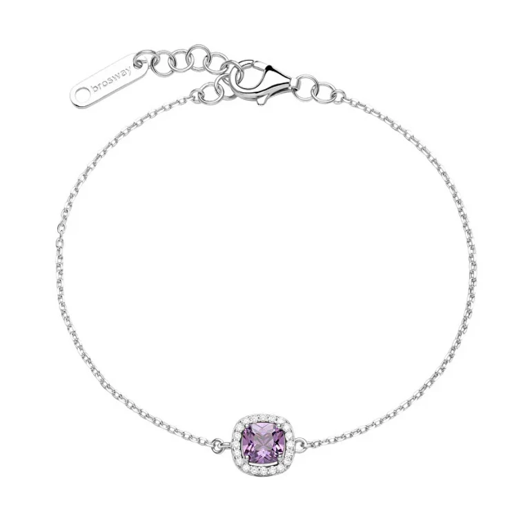 Coordinated Bracelet in Silver with Fancy Magic Purple Cubic Zirconia Fmp123