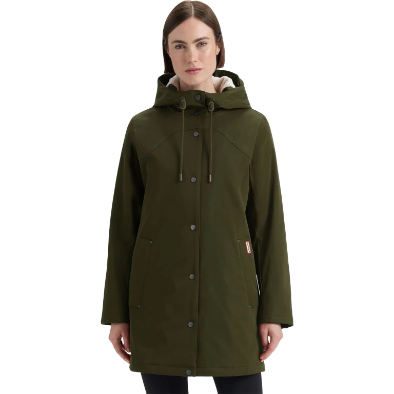 Billie Canvas Hooded Mid-Length Rain Jacket - Women's