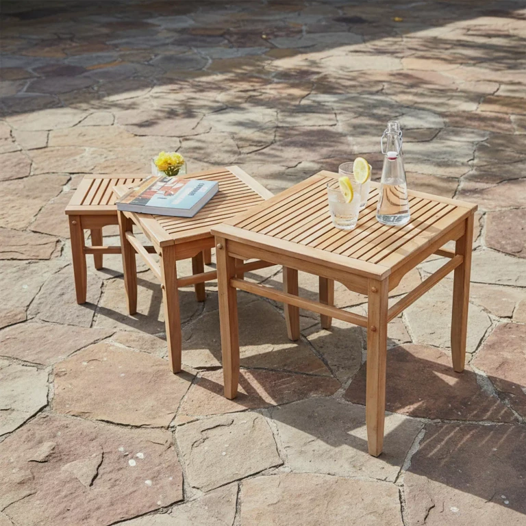 Madison Teak Patio Table Set, 3pc