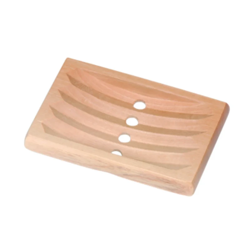 Wooden soap dish