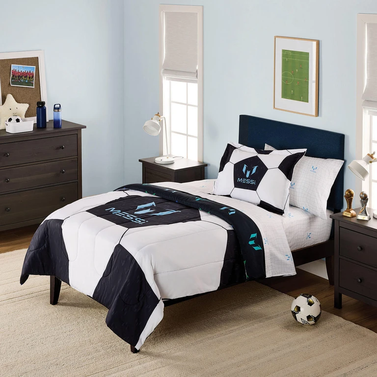 Princess 7PC Full-Sized Bed-in-a-Bag:- Messi, Twin