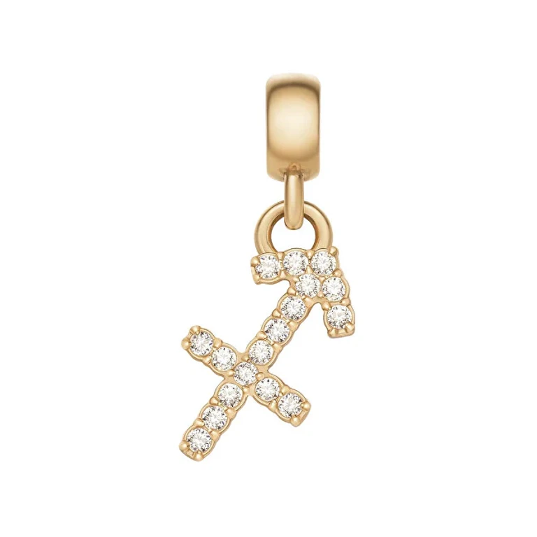 Gold-Plated Pendant with Sagittarius Crystals Crystal Zodiac Dw00400765