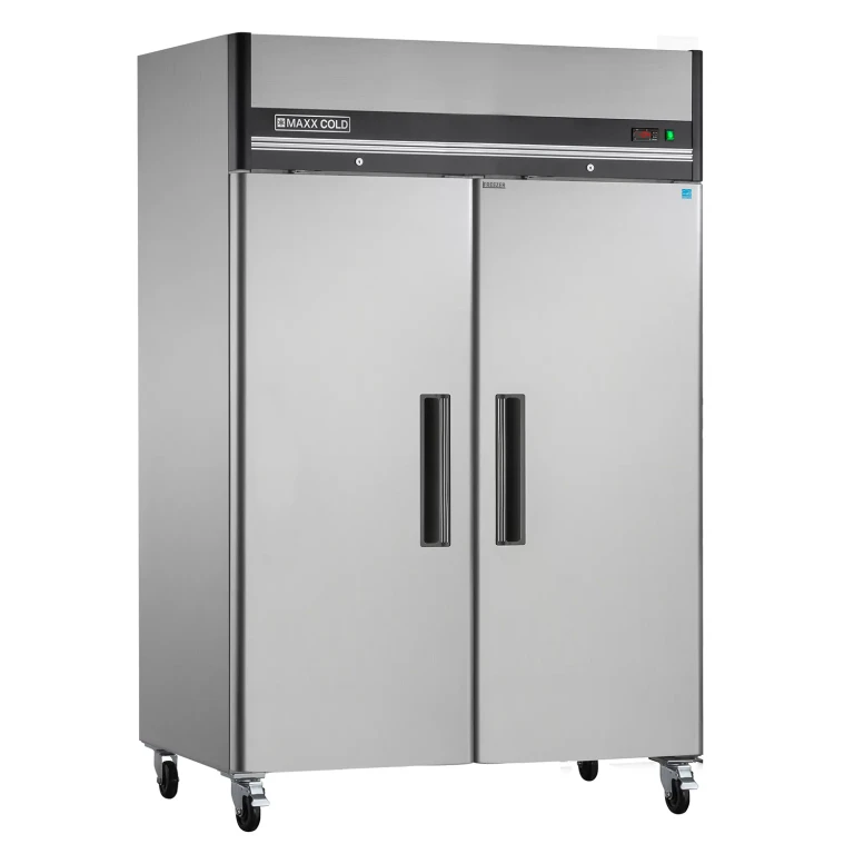 X-Series Double-Door Commercial Reach-In Upright Freezer in Stainless Steel (49 cu. ft.)