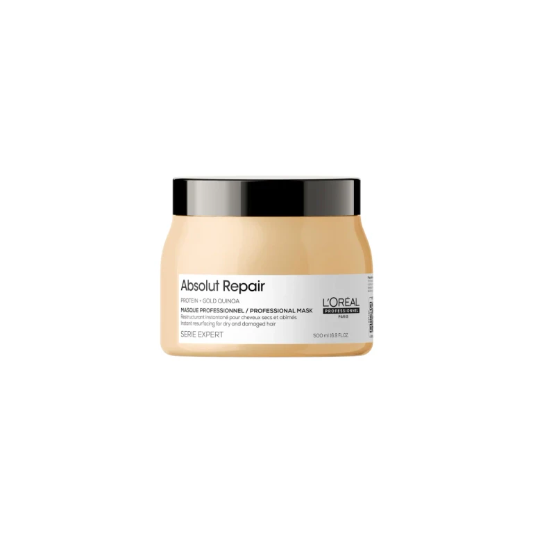 L'Oreal Professionnel Serie Expert Absolut Repair Protein + Gold Quinoa Hair Treatment Cream Mask Instant Resurfacing 500 ml