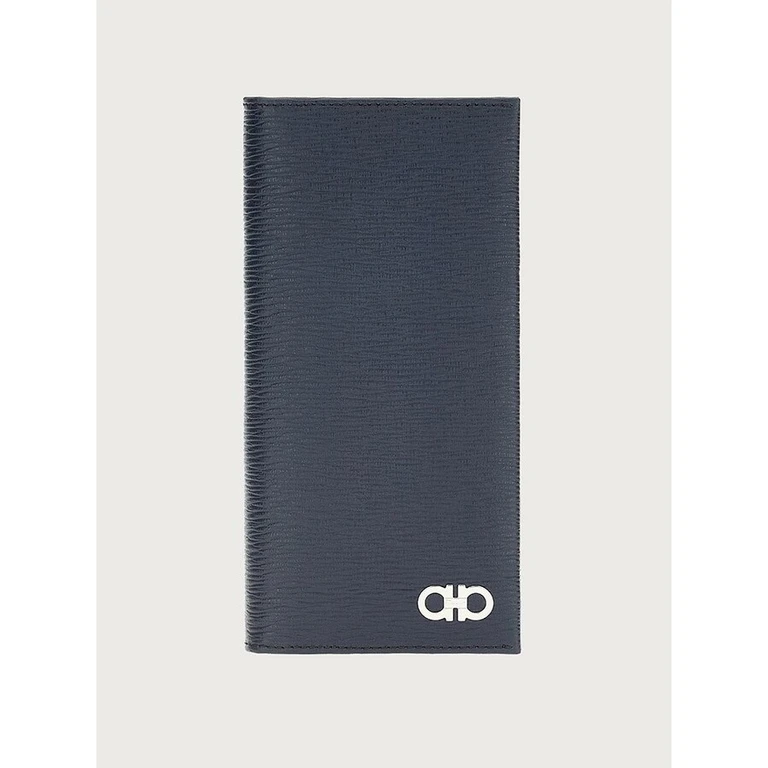 Navy Calf Leather Wallet