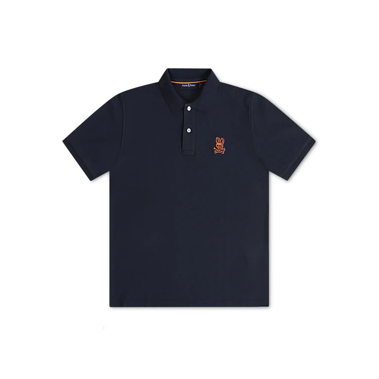 Sanderson Pique Polo - Navy