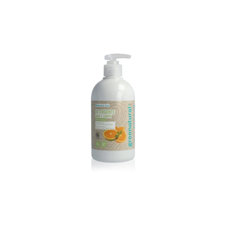 Mint and orange liquid soap for hands and body 500 ml