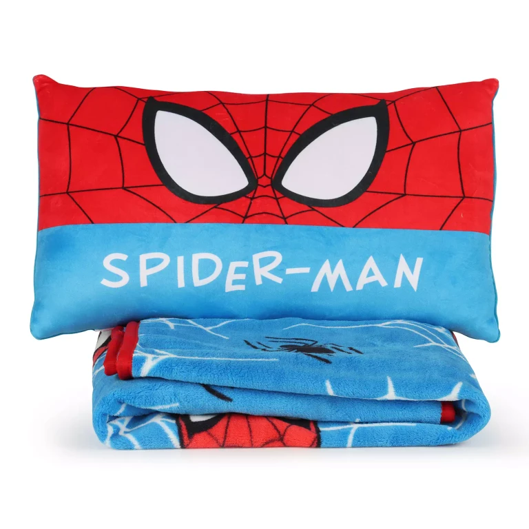 Hello Kitty 2 Piece Character Pillow and Throw Set:- Spider-Man